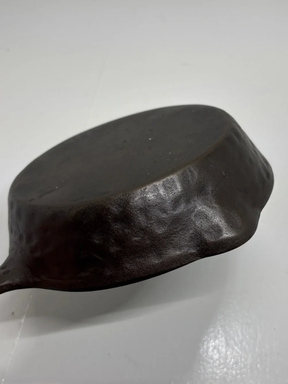 Vintage Mini Cast Iron Skillet Hand Forged Hammered 5” Rustic Farmhouse Restored